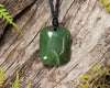 NZ Greenstone XSmall Freeform Pendant (BN730) Hapopo Pounamu