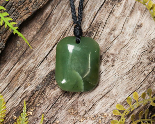 NZ Greenstone XSmall Freeform Pendant (BN730) Hapopo Pounamu