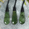 NZ Greenstone Small Roimata Pendant (BW593) Hapopo Pounamu