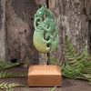 NZ Greenstone XXLarge Manaia Pendant with Stand Raukaraka Pounamu