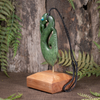 NZ Greenstone XXLarge Manaia Pendant with Stand Kawakawa Pounamu