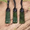 NZ Greenstone XSmall Toki Pendant Rimu Pounamu