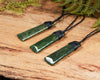 NZ Greenstone Small Toki Pendant (BW337) Kawakawa Pounamu