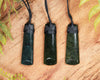 NZ Greenstone Small Toki Pendant (CA678) Rimu Pounamu