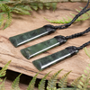 NZ Greenstone Small Toki Pendant Rimu Pounamu