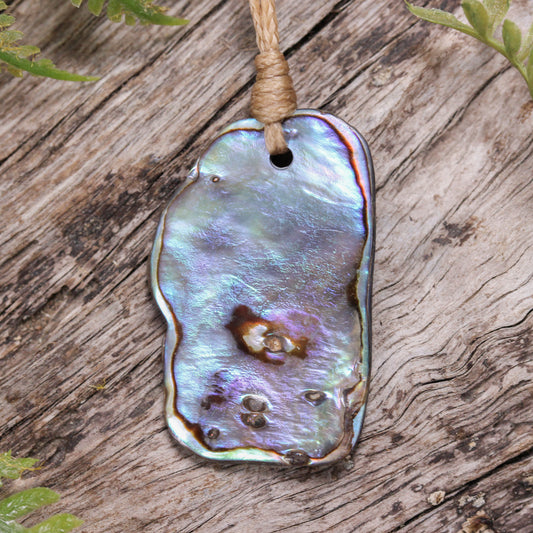 Pāua Shell XSmall Freeform Pendant