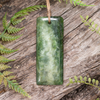 NZ Greenstone Medium Freeform Toki Pendant Kawakawa Pounamu