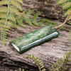 NZ Greenstone Medium Freeform Toki Pendant Kawakawa Pounamu