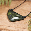 NZ Greenstone Medium Freeform Shield or Breastplate Pendant (BP294) Douglas Creek Pounamu