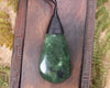 Roimata Teardrop carved from Hapopo Pounamu - NZ Greenstone