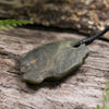 NZ Greenstone Small Freeform Pendant Rimu Pounamu