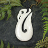 NZ Bone Large Manaia Pendant (BN208)