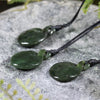 NZ Greenstone XSmall Twist Pendant Rimu Pounamu