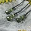 NZ Greenstone XSmall Twist Pendant (BN187) Kawakawa Pounamu