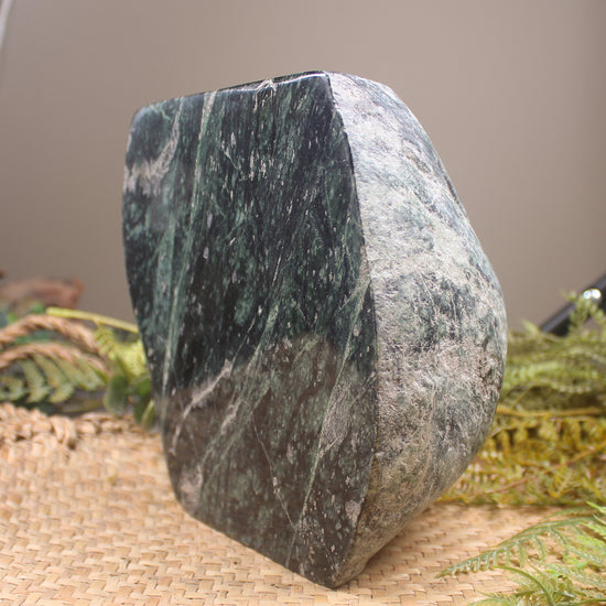 Freeform Serpentine Pounamu Sculpture - NZ Greenstone