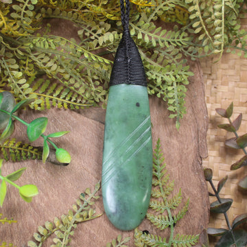 Hapopo Pounamu Roimata Pendant - NZ Greenstone
