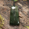 NZ Greenstone Medium Freeform Toki Pendant (BP775) Rimu Pounamu