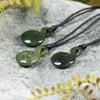 NZ Greenstone XSmall Twist Pendant (BN189) Kawakawa Pounamu