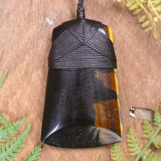 Blue Tigers Eye Toki pendant 