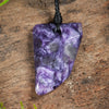 Charoite Small Freeform Niho Taniwha Tooth Pendant (BN212)