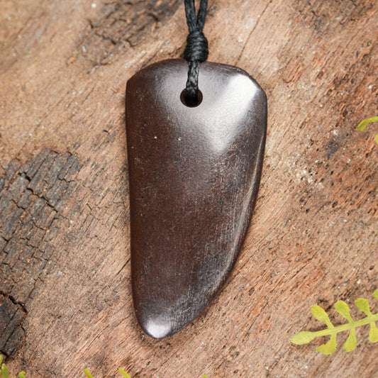Jasper Small Freeform Niho Taniwha Tooth Pendant (BN430)