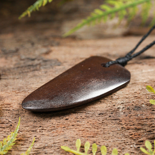 Jasper Small Freeform Niho Taniwha Tooth Pendant (BN430)