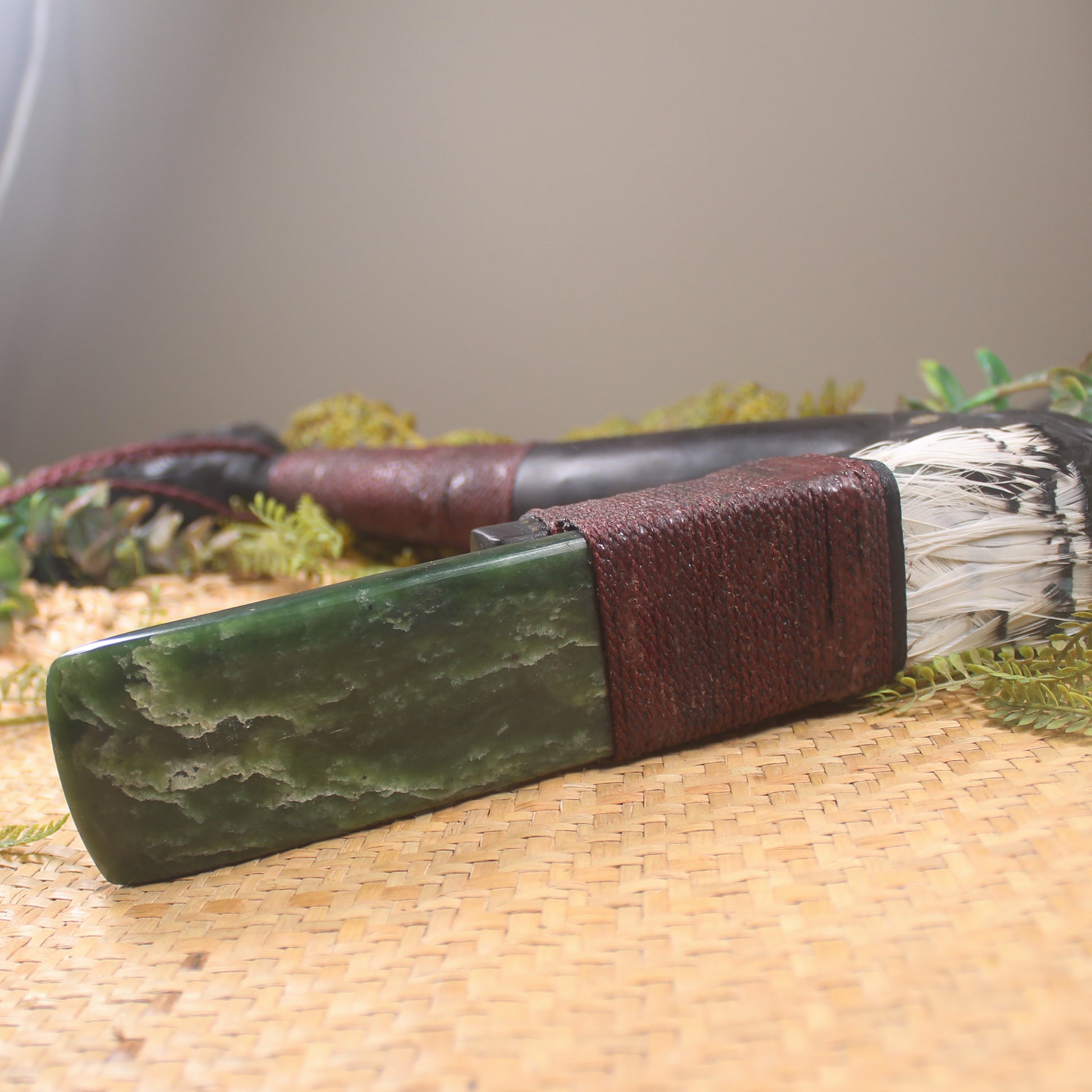 Toki Poutangata with Kawakawa Pounamu - NZ Greenstone