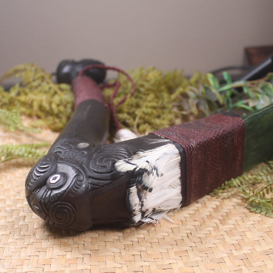 Toki Poutangata with Kawakawa Pounamu - NZ Greenstone