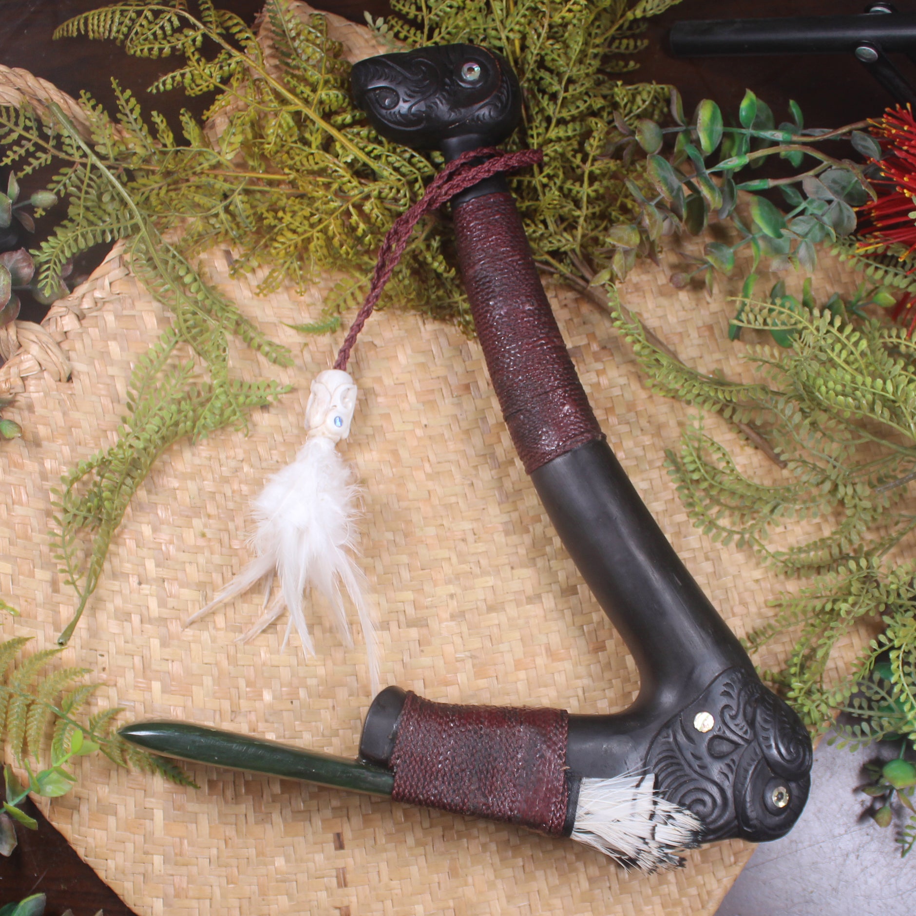 Toki Poutangata with Kawakawa Pounamu - NZ Greenstone