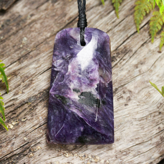 Charoite Small Freeform Toki Pendant (BN200)