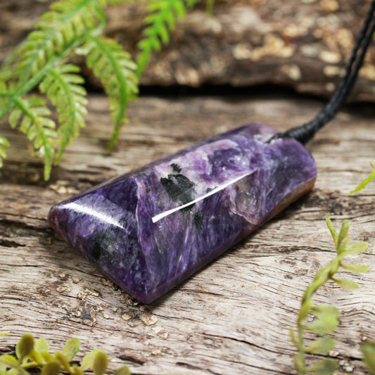 Charoite Small Freeform Toki Pendant (BN200)