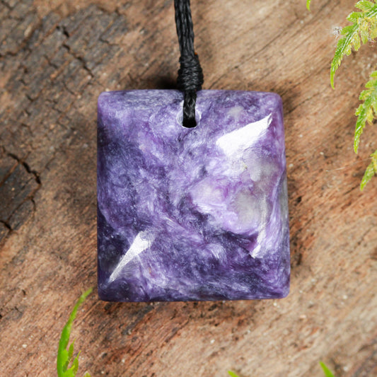 Charoite Small Freeform Toki Pendant (BN461)