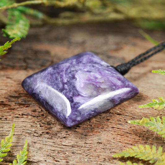 Charoite Small Freeform Toki Pendant (BN461)