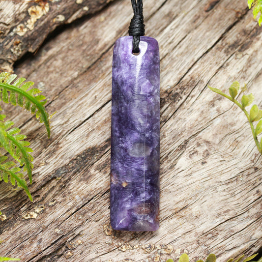 Charoite Small Freeform Toki Pendant (BN458)
