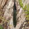 NZ Greenstone Medium Freeform Roimata Pendant (BN483) Rimu Pounamu