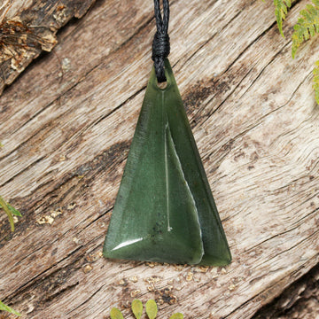 NZ Greenstone Small Freeform Toki Pendant (BN485) Tangiwai Pounamu