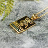 NZ Greenstone XSmall Gold Plated Pendant (BT397) Kawakawa Pounamu