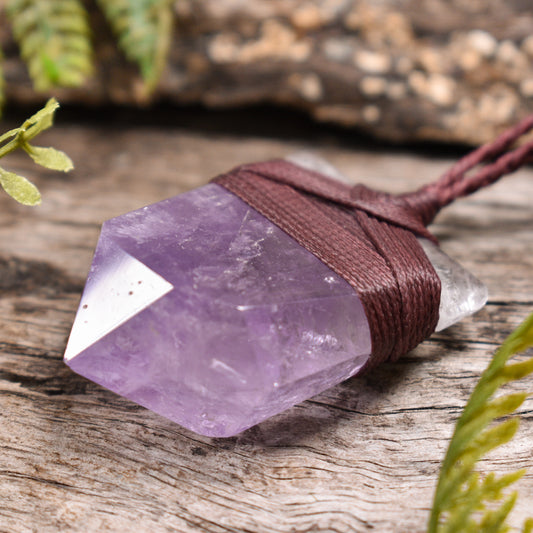 Amethyst Small Point Pendant (S354)