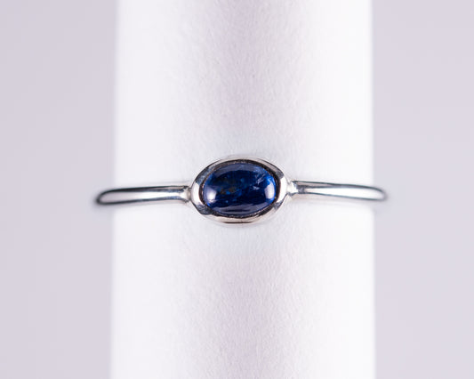 Kyanite Sterling Silver Ring US Size 9 (A034)
