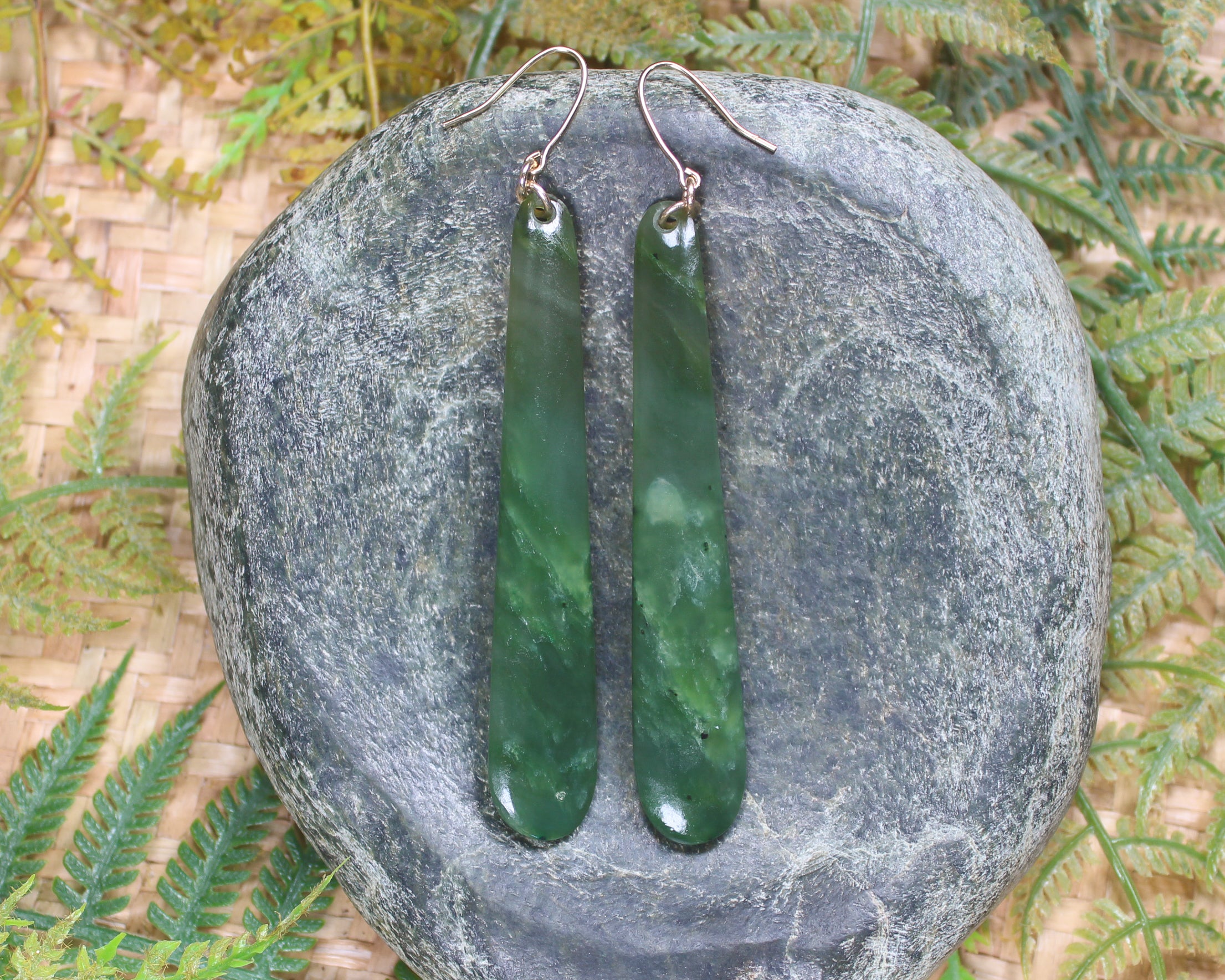 Hapopo Pounamu Earrings