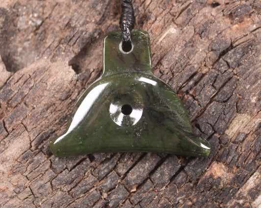 Rimu pounamu dog whistle