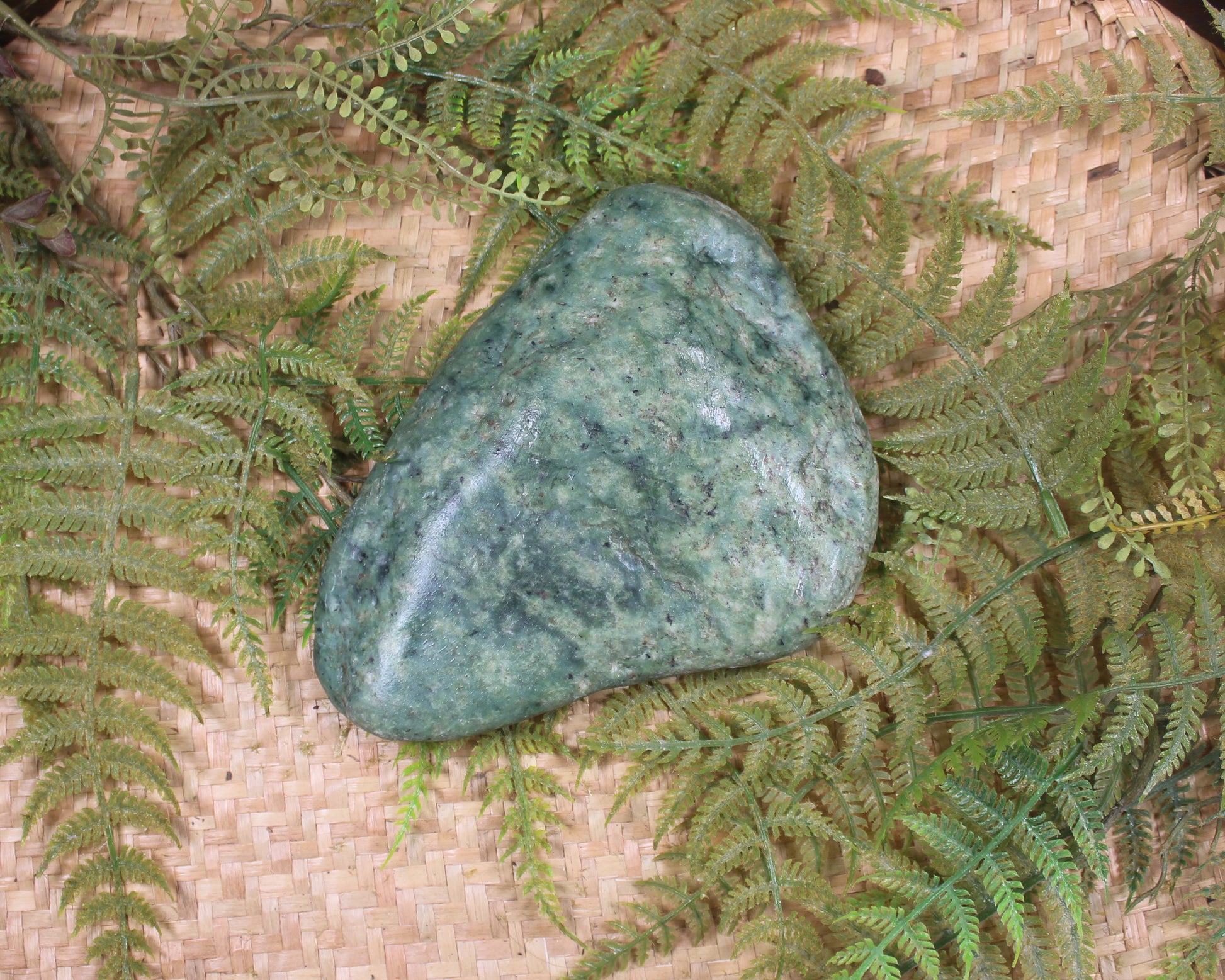 Freeform Kawakawa Pounamu Sculpture