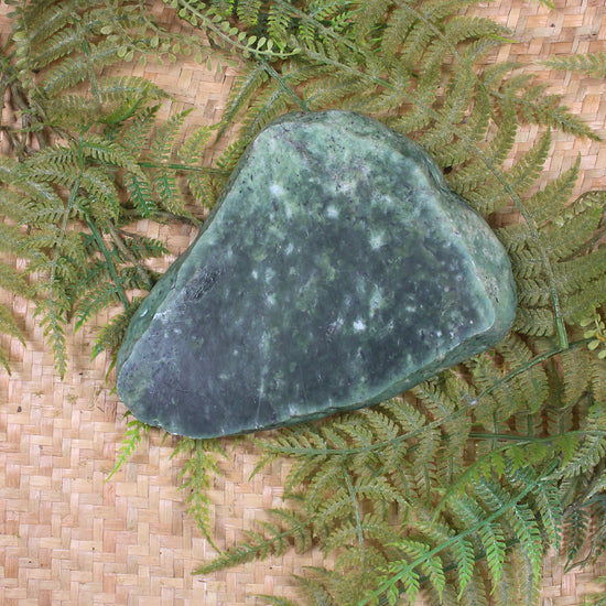 Freeform Kawakawa Pounamu Sculpture