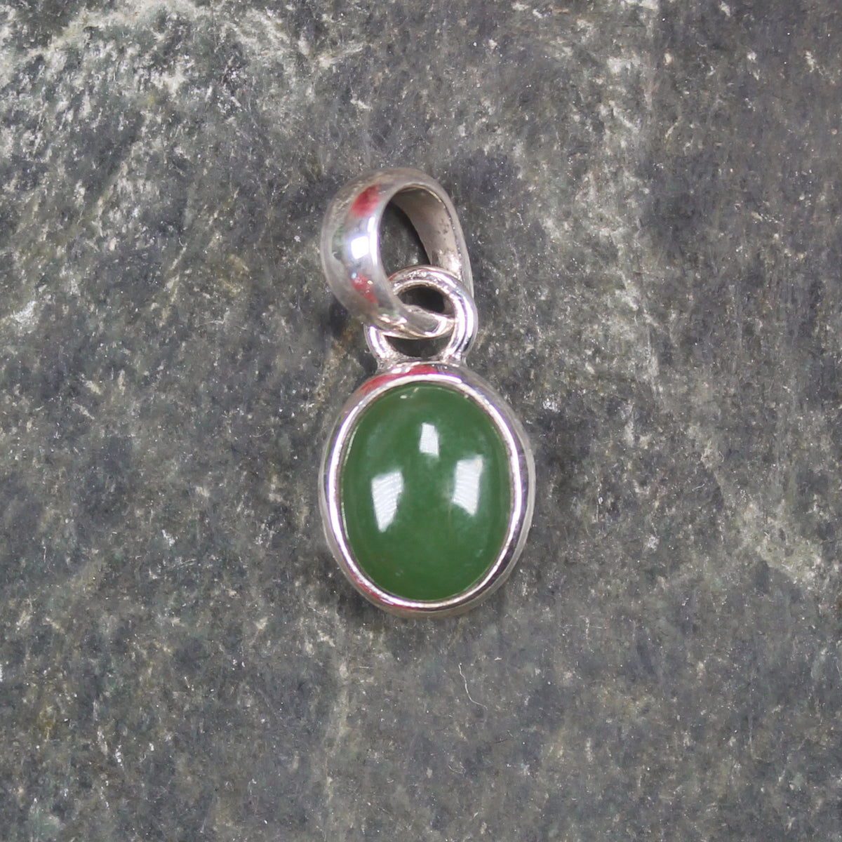 Sterling silver hapopo pounamu pendant
