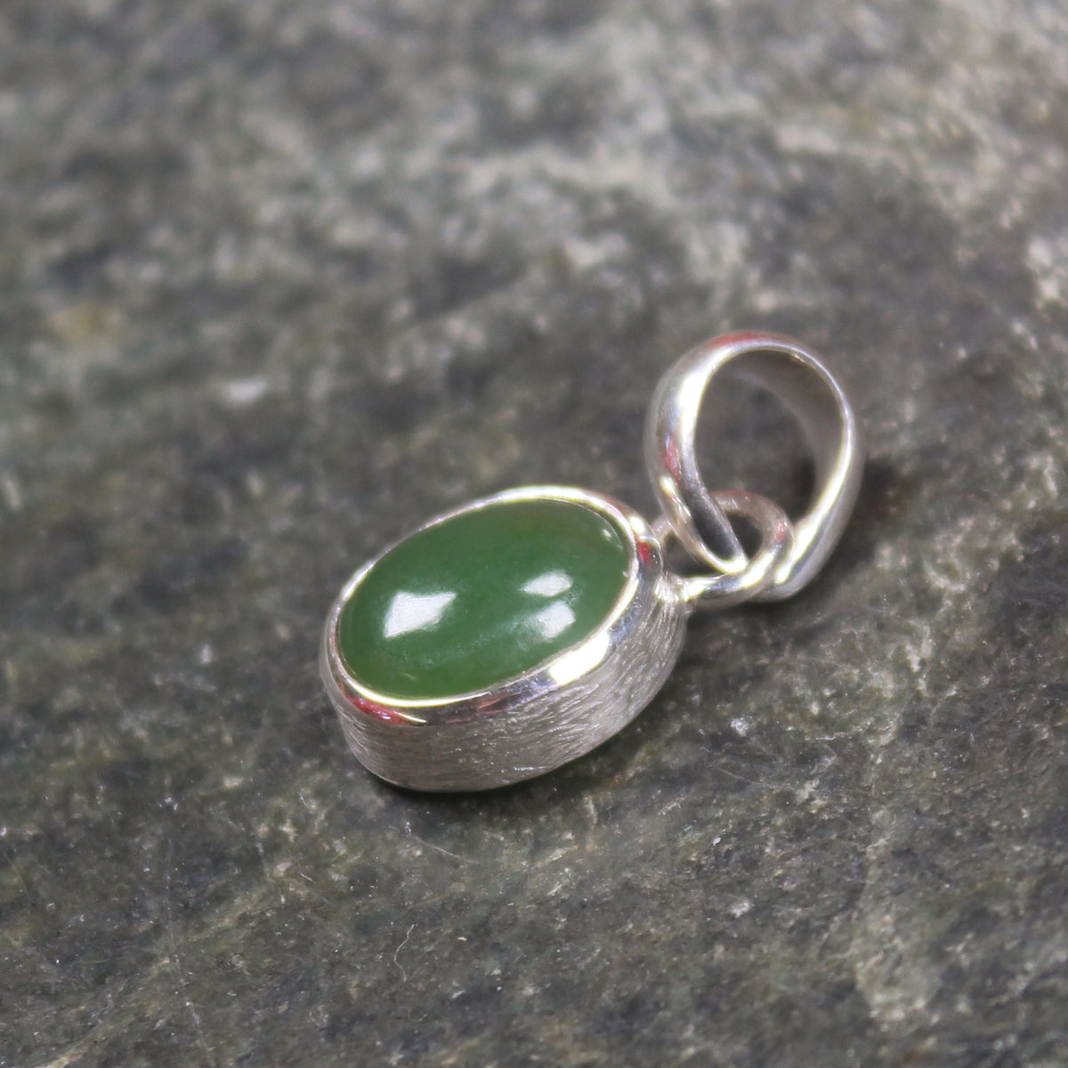 Sterling silver hapopo pounamu pendant