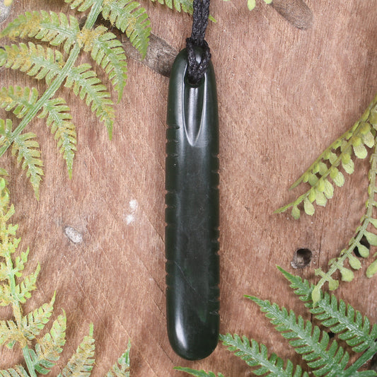Kawakawa Pounamu Roimata Pendant - NZ Greenstone