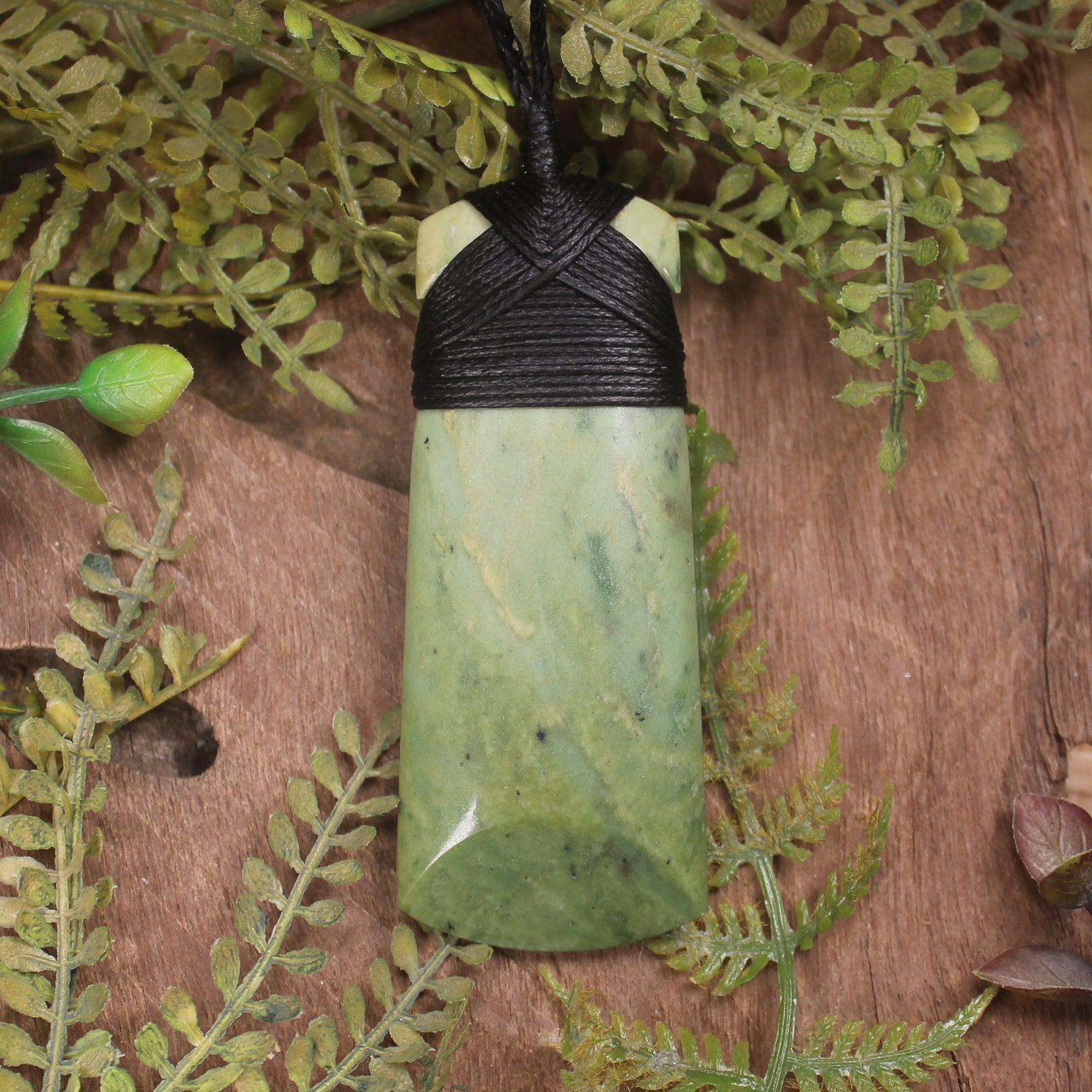 Flower Jade pounamu roimata and toki pendants - NZ Greenstone