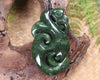 Manaia carved from Kawakawa Pounamu - NZ Greenstone