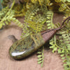 Pair of Toki and Roimata pendants carved from Rimu pounamu - NZ Greenstone