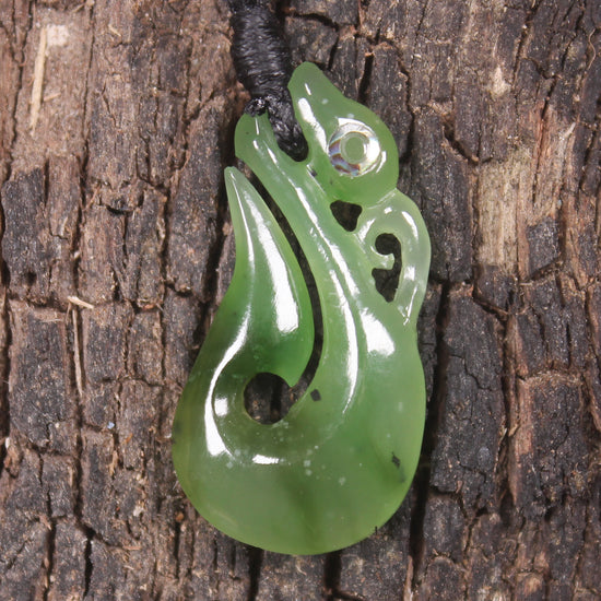 Manaia carved from Hapopo Pounamu - NZ Greenstone